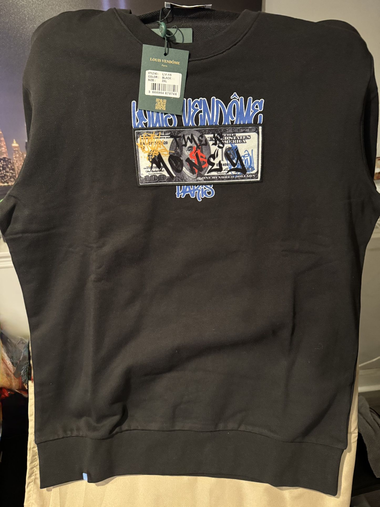 Louis Vendome Rhinestone Sweatshirt