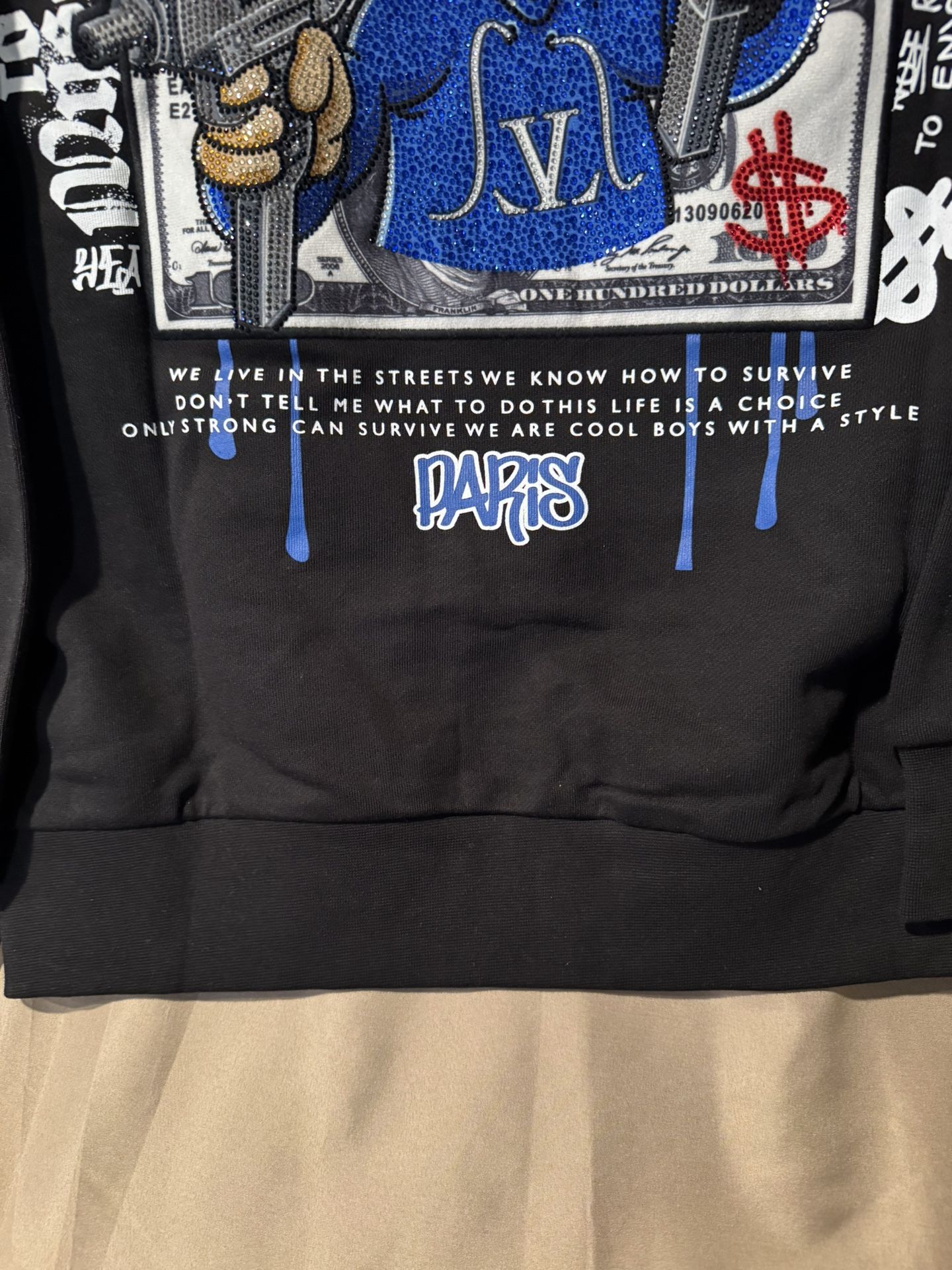 Louis Vendome Rhinestone Sweatshirt - photo 4