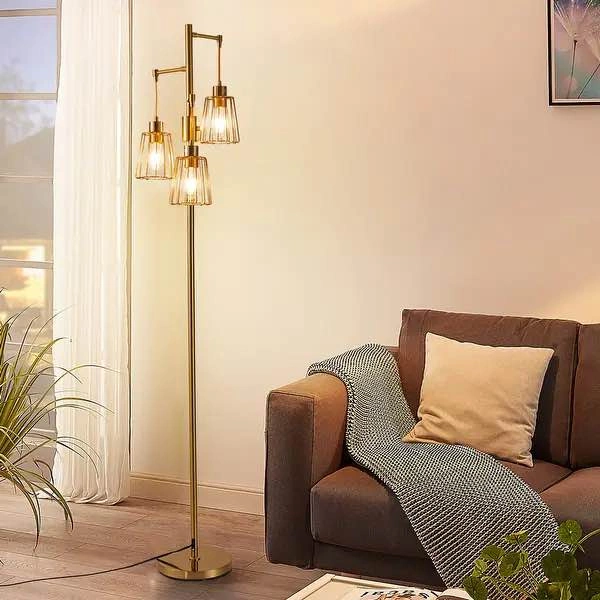 70” dimmable floor lamp with gorgeous Edison bulbs - photo 2