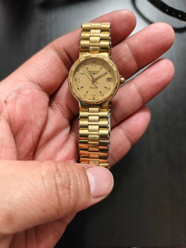 Longines Gold Tone Quartz Watch