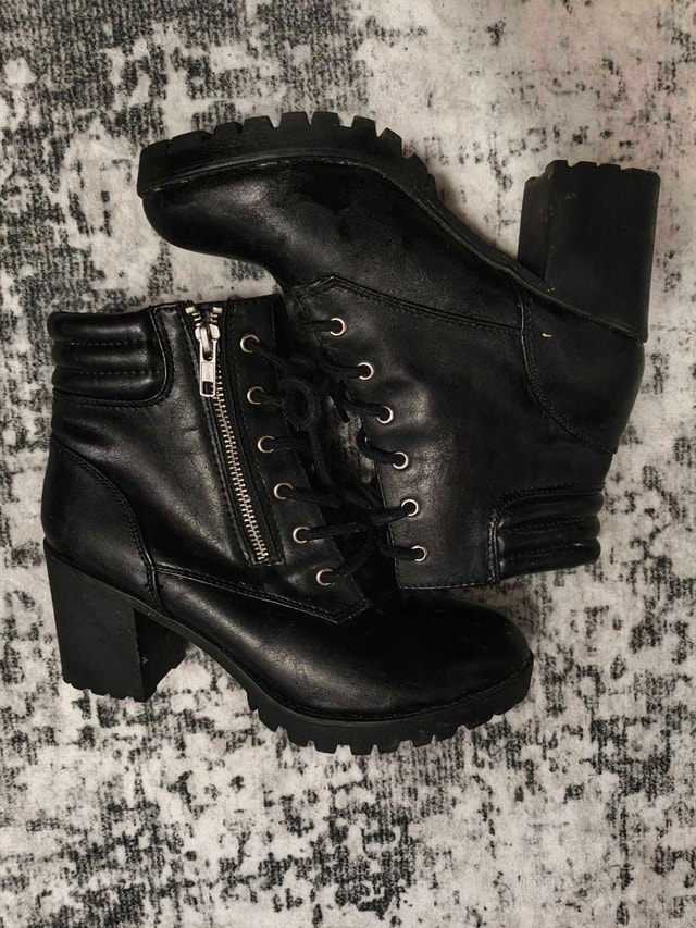 Black Heeled Boots