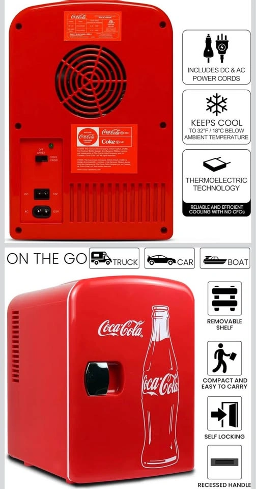 Coca Cola Mini Fridge (6 Can) - photo 5