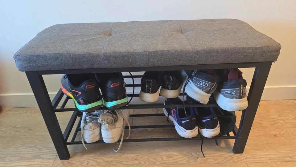 neatfreak Fabric Upholstered Shoe Storage Bench - photo 3