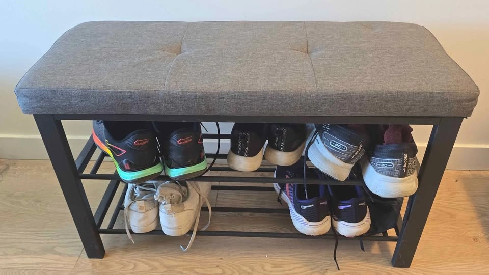 neatfreak Fabric Upholstered Shoe Storage Bench - photo 5