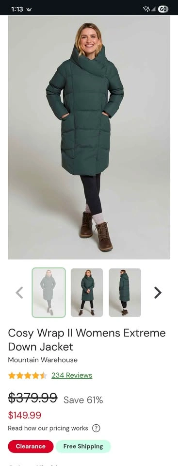 Women's Mountain Warehouse Cosy Wrap II size 8 (fits like 10) - photo 3