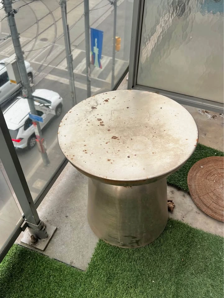 Hampton Bay Metal Patio Side Table - photo 2
