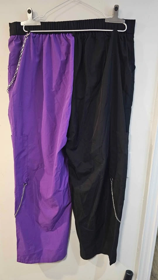 Size 3XL Goth split cargo pants, Shein brand - photo 2