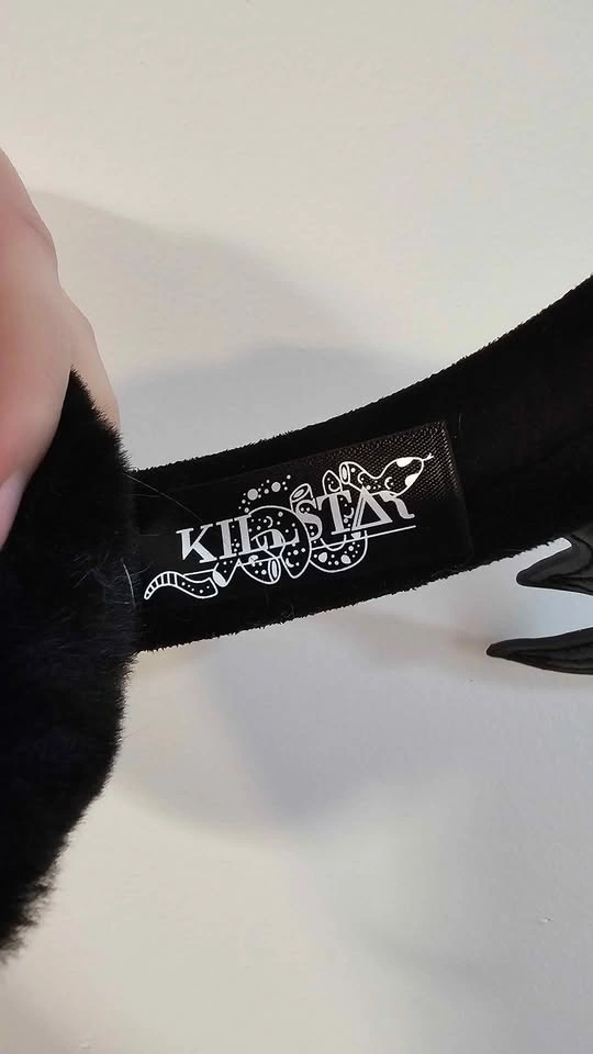 Killstar goth bat wings spiked ear muffs - photo 4