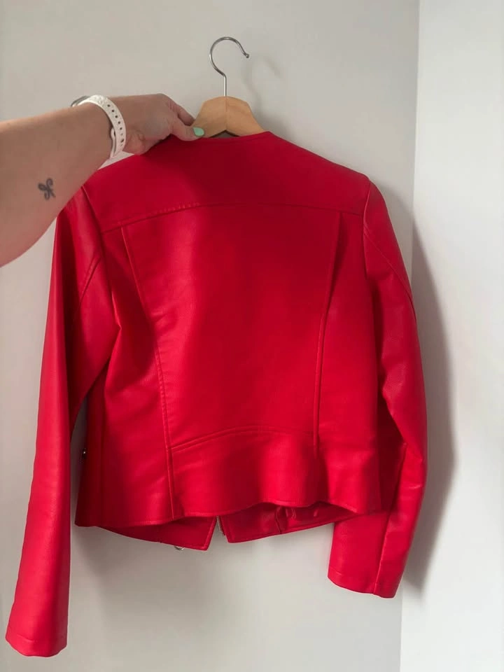 Dynamite red faux leather jacket - photo 2
