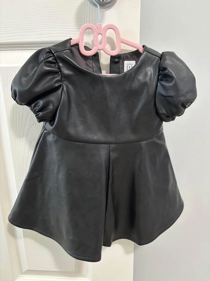 Toddler 12-18M vegan leather dress