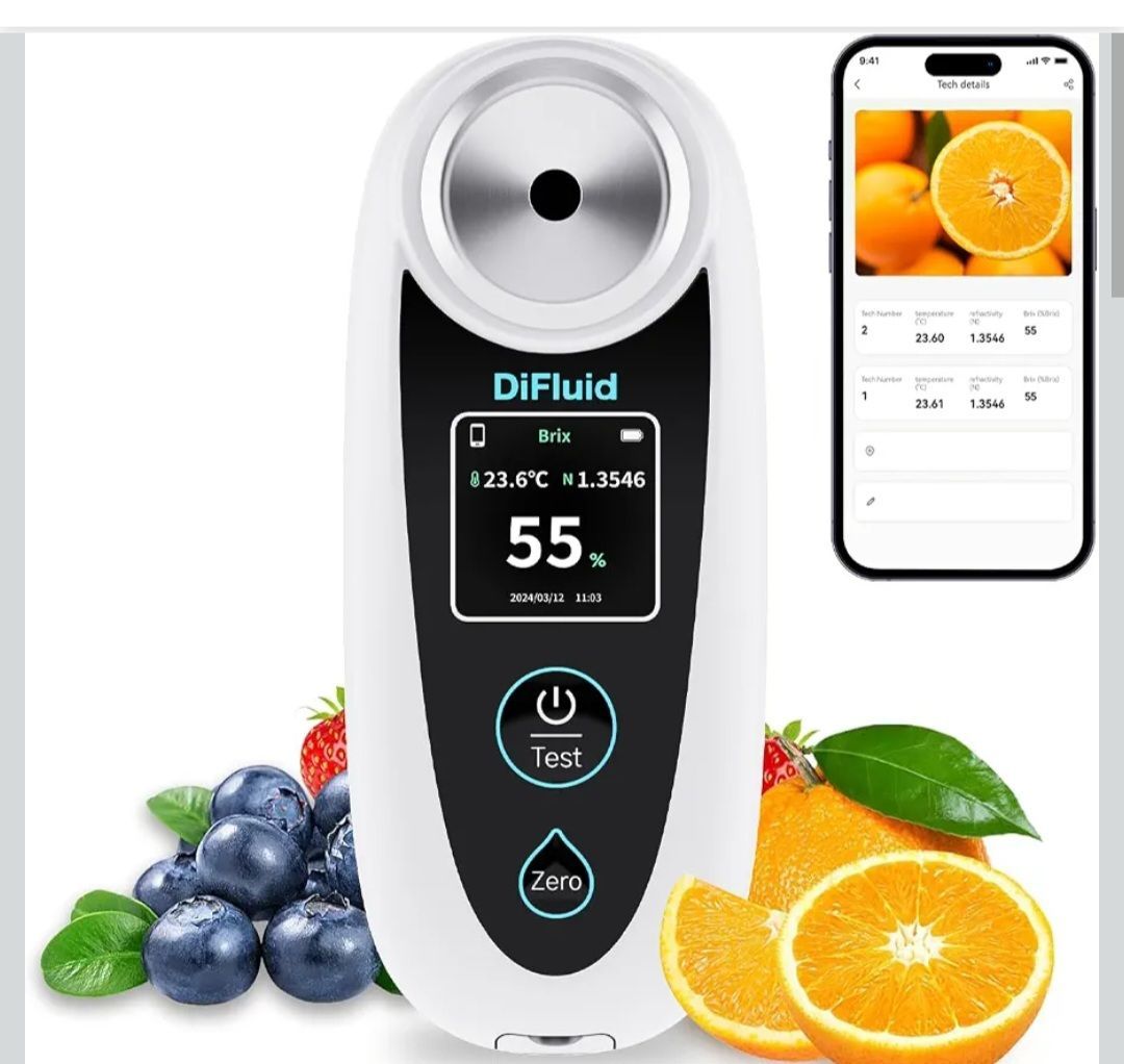 DiFluid R2 PP digital refractometer measure sugar - photo 4