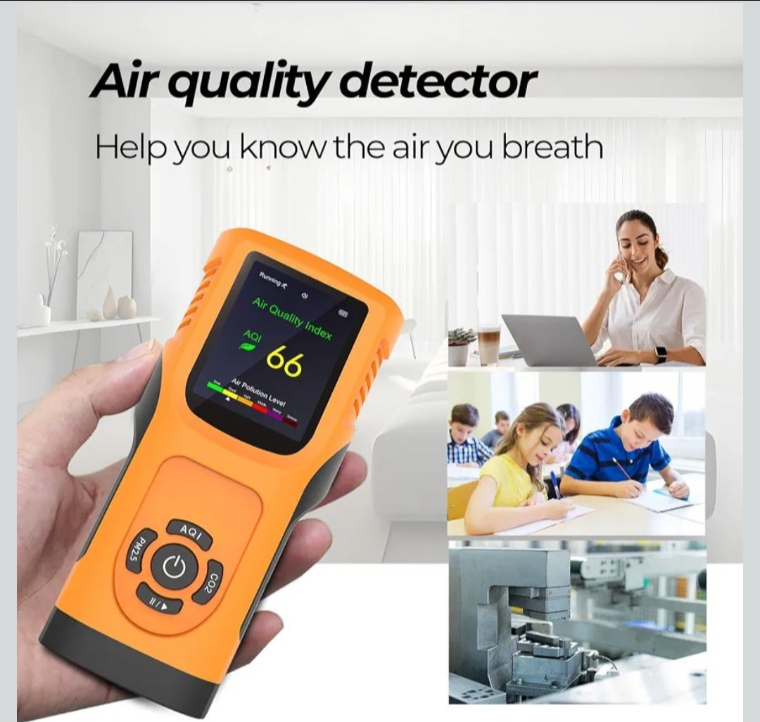 6-in-1 Air Quality Monitor (CO2, TVOC, PM2.5, PM10) - photo 5