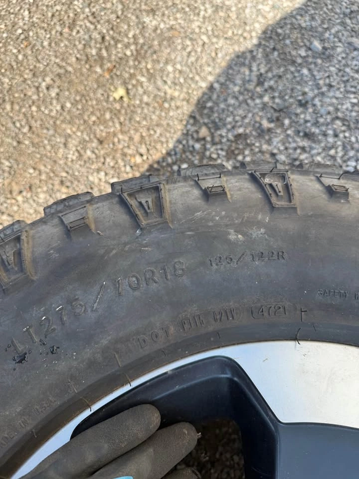 Set of OEM 18” Dodge Ram Rebel Rims On Goodyear Wrangler Tires - photo 4