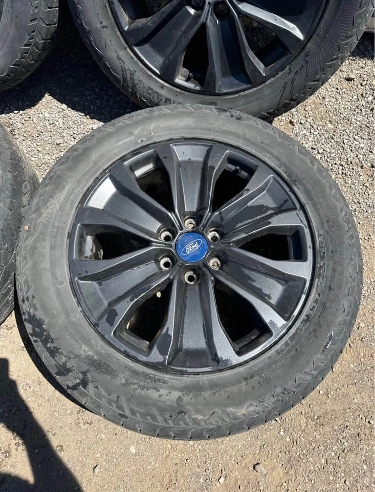 Set of OEM 20” Ford F-150 Rims On Hankook A/T Tires - photo 3