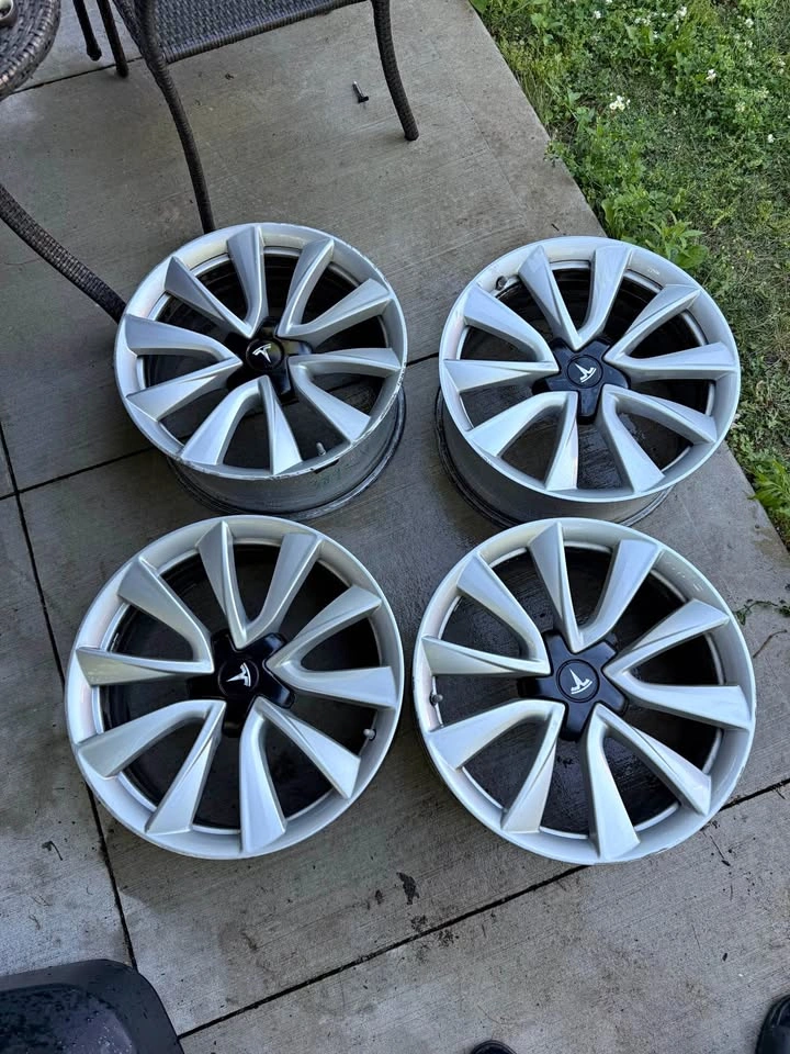 Set of OEM 19” Tesla Model 3 Sport Rims