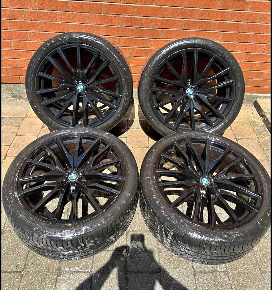 22” OEM Staggered BMW X5/X6 742M Rims on Continental Tires