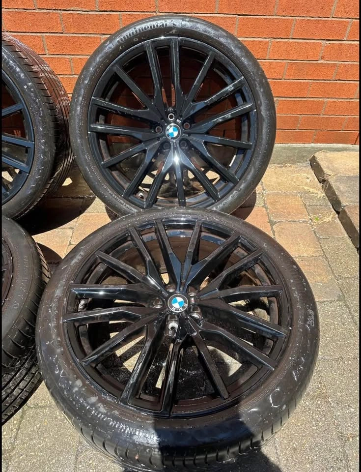 22” OEM Staggered BMW X5/X6 742M Rims on Continental Tires - photo 2
