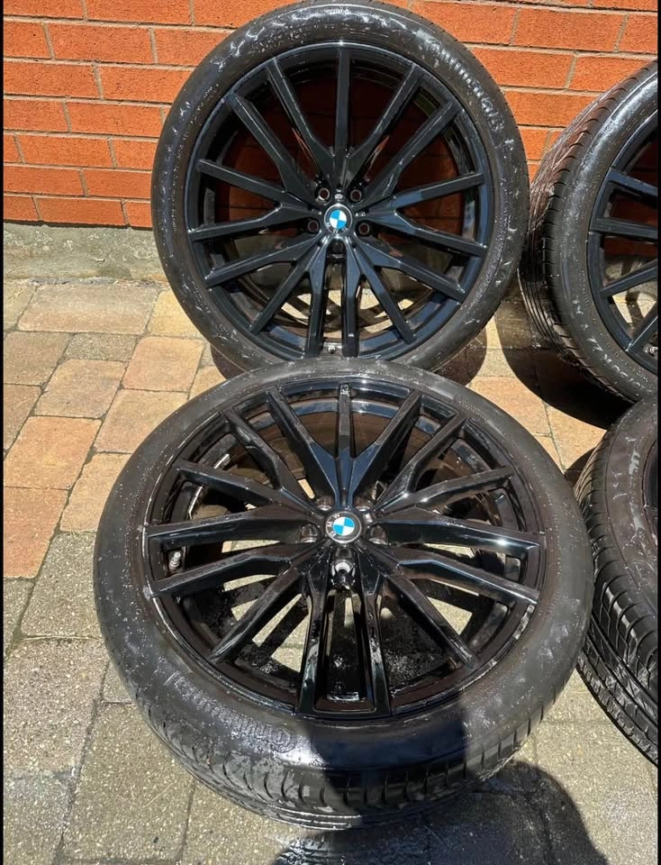 22” OEM Staggered BMW X5/X6 742M Rims on Continental Tires - photo 3