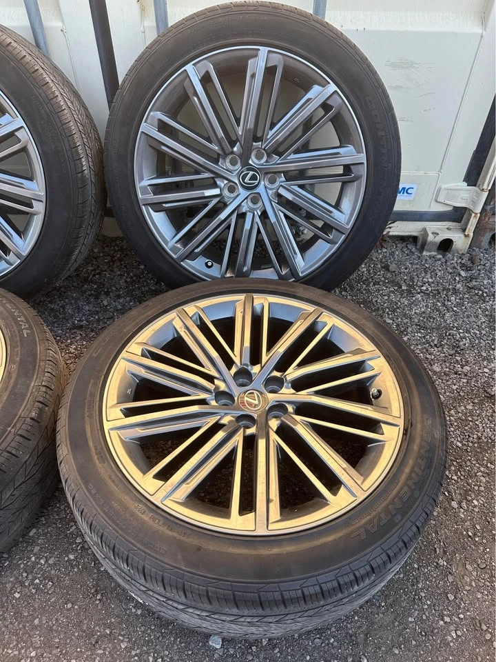 Set of OEM 22” Lexus TX350 Executive Rims on Continental Tires - photo 2