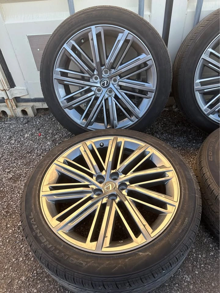 Set of OEM 22” Lexus TX350 Executive Rims on Continental Tires - photo 3