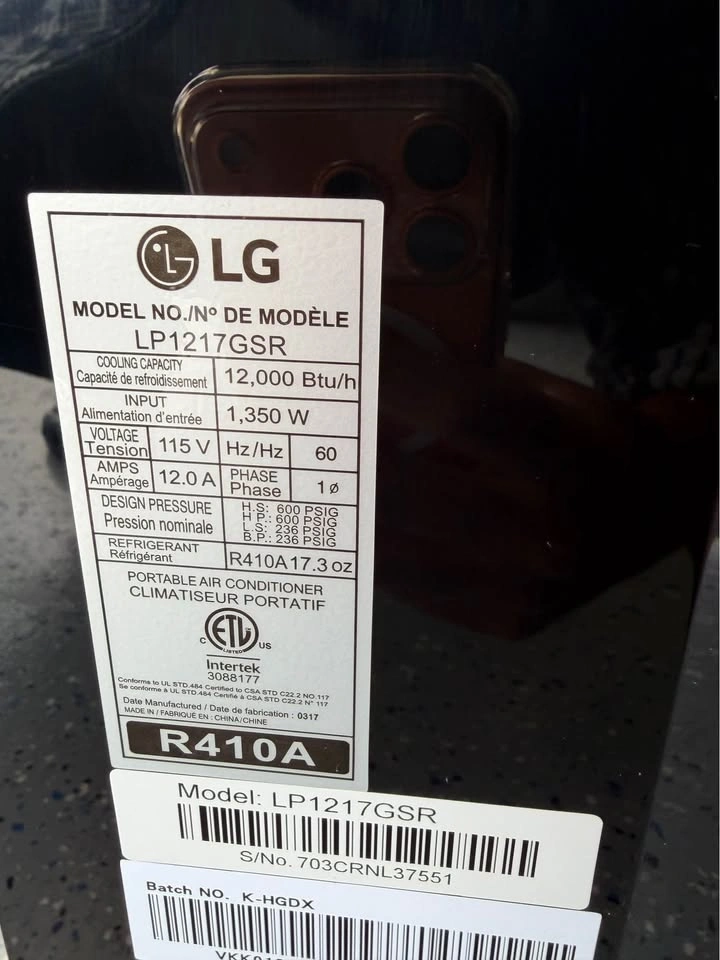 LG Portable Air Conditioner(12000btu) - photo 2