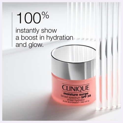 CLINIQUE Moisture Surge SPF 28 Sheer Hydrator 1.7 Oz - New - photo 3