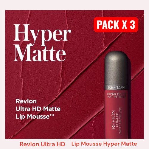 REVLON Ultra HD Lip Mousse Hyper Matte / PACK X3 - New!!! - photo 3