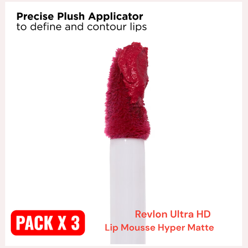 REVLON Ultra HD Lip Mousse Hyper Matte / PACK X3 - New!!! - photo 4