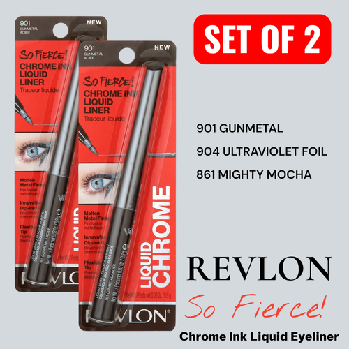 REVLON So Fierce! Chrome Ink Liquid Eyeliner (Lot of 2)