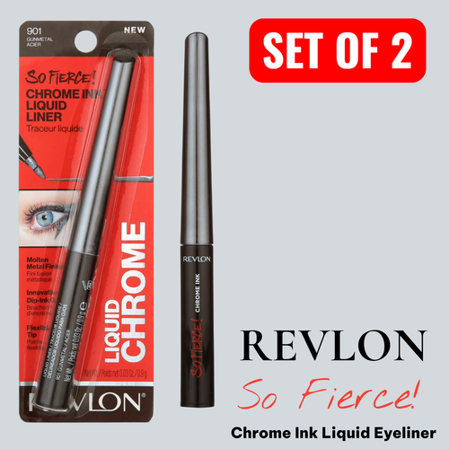REVLON So Fierce! Chrome Ink Liquid Eyeliner (Lot of 2) - photo 2