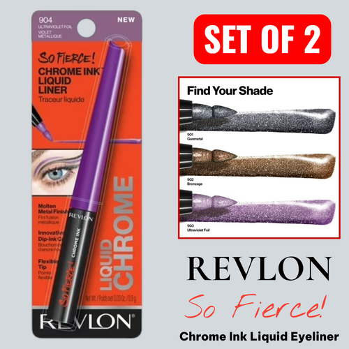 REVLON So Fierce! Chrome Ink Liquid Eyeliner (Lot of 2) - photo 5