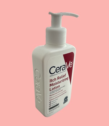 CERAVE Itch Relief Moisturizing Lotion, 8 Oz-STEROID FREE. New!