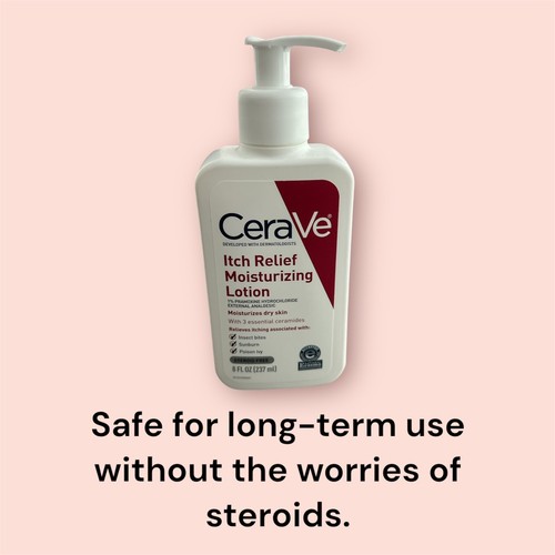 CERAVE Itch Relief Moisturizing Lotion, 8 Oz-STEROID FREE. New! - photo 3