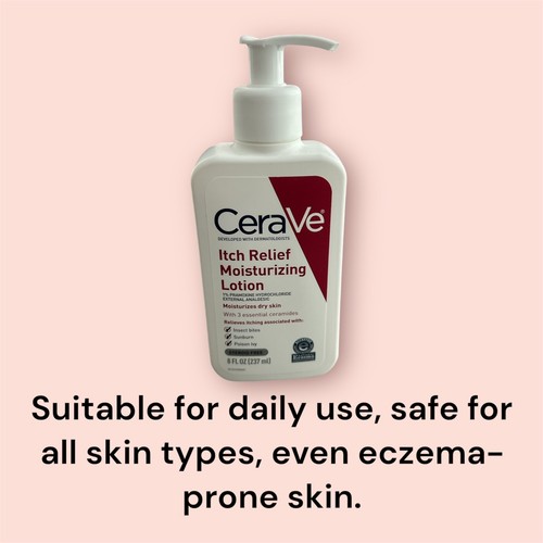 CERAVE Itch Relief Moisturizing Lotion, 8 Oz-STEROID FREE. New! - photo 5