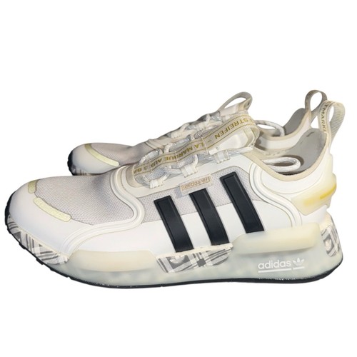 ADIDAS Originals White Gold Plaid Sneakers ID6712 Size 6.5