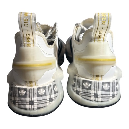 ADIDAS Originals White Gold Plaid Sneakers ID6712 Size 6.5 - photo 3