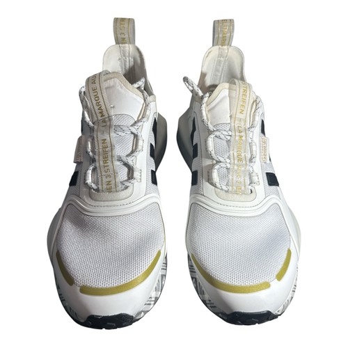 ADIDAS Originals White Gold Plaid Sneakers ID6712 Size 6.5 - photo 4