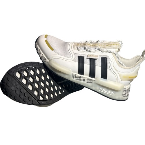 ADIDAS Originals White Gold Plaid Sneakers ID6712 Size 6.5 - photo 5