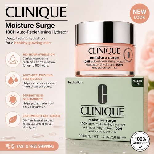 CLINIQUE Moisture Surge 100H Auto Replenishing Hydrator 1.7 Oz