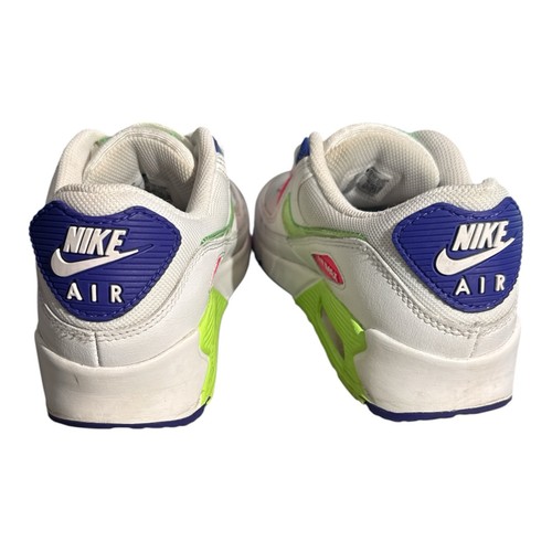 NIKE Air Max 90 White/Neon Green/Pink/Purple Sneaker DH0250-100 - photo 3