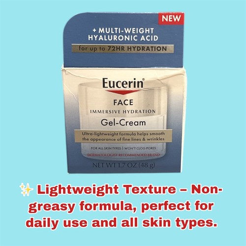 Eucerin FACE Immersive Hydration Gel Cream with Hyaluronic Acid - photo 5