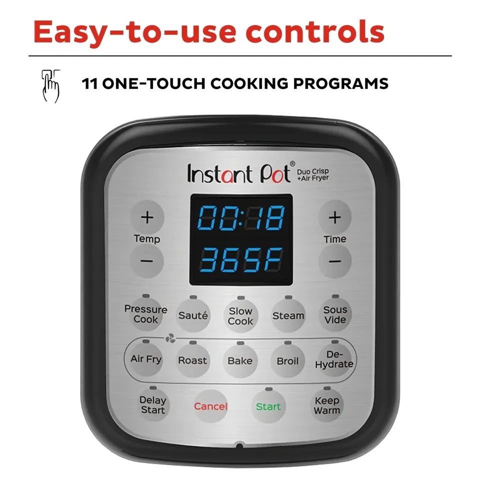 Instant Pot Duo Crisp Pressure Cooker w/ Air Fryer (8 QT) - photo 4
