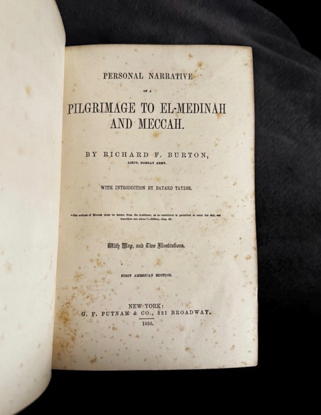 First American Edition 1856 Pilgrimage to El-Medinah and Meccah - photo 4