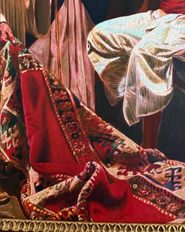 “The Carpet Seller in Egypt” Oil Painting - photo 4