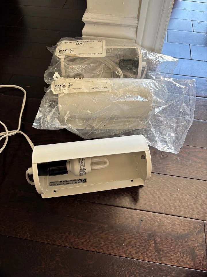 IKEA LOD Wall Lamp (401.907.10) Vintage - Qty 3 unused! - photo 3