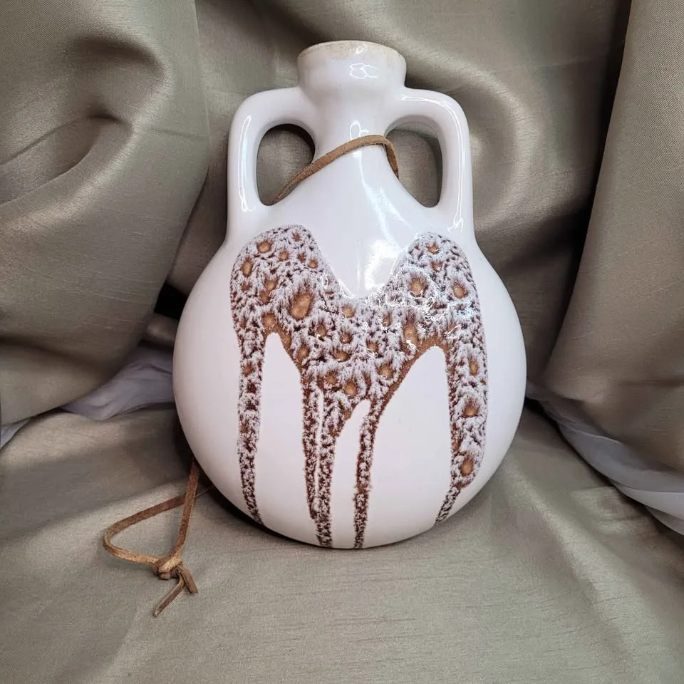 Wall Hanging Pottery Decor 9 1/2" x 7" Vintage image indicator(4)