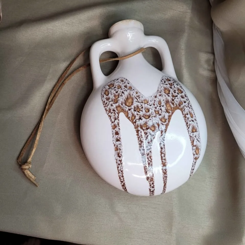 Wall Hanging Pottery Decor 9 1/2" x 7" Vintage image indicator(5)