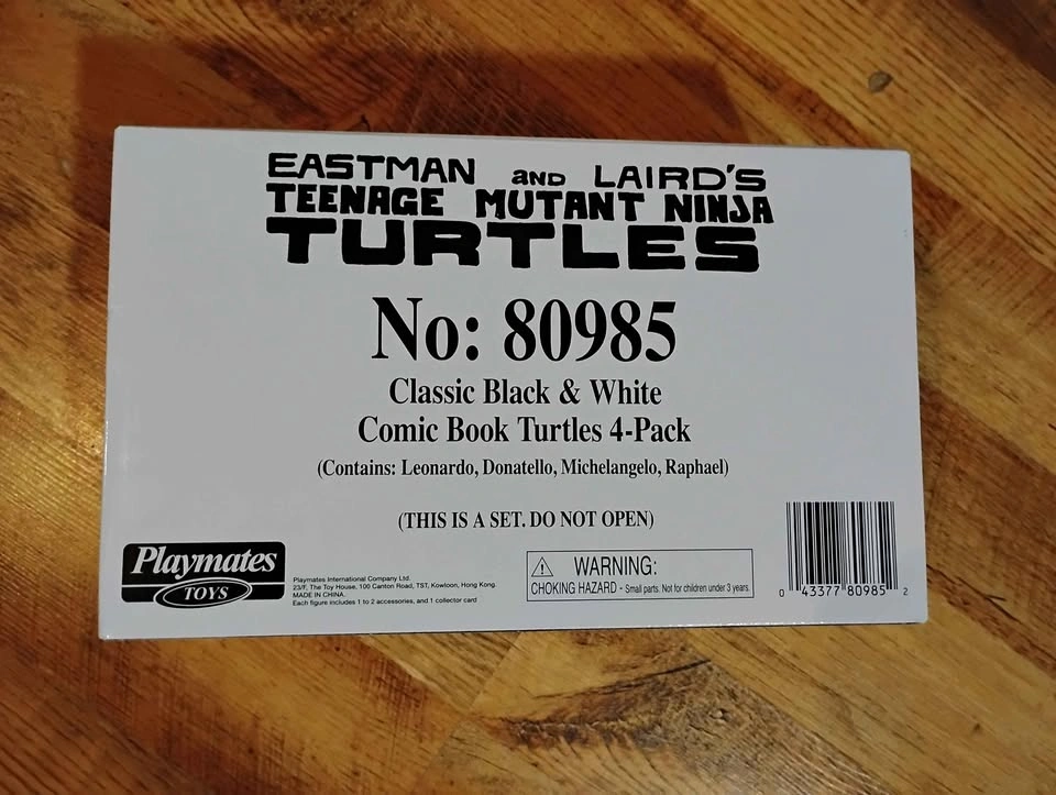 New Playmates Eastman and Laird's Tmnt 4-Pack B/W - photo 2