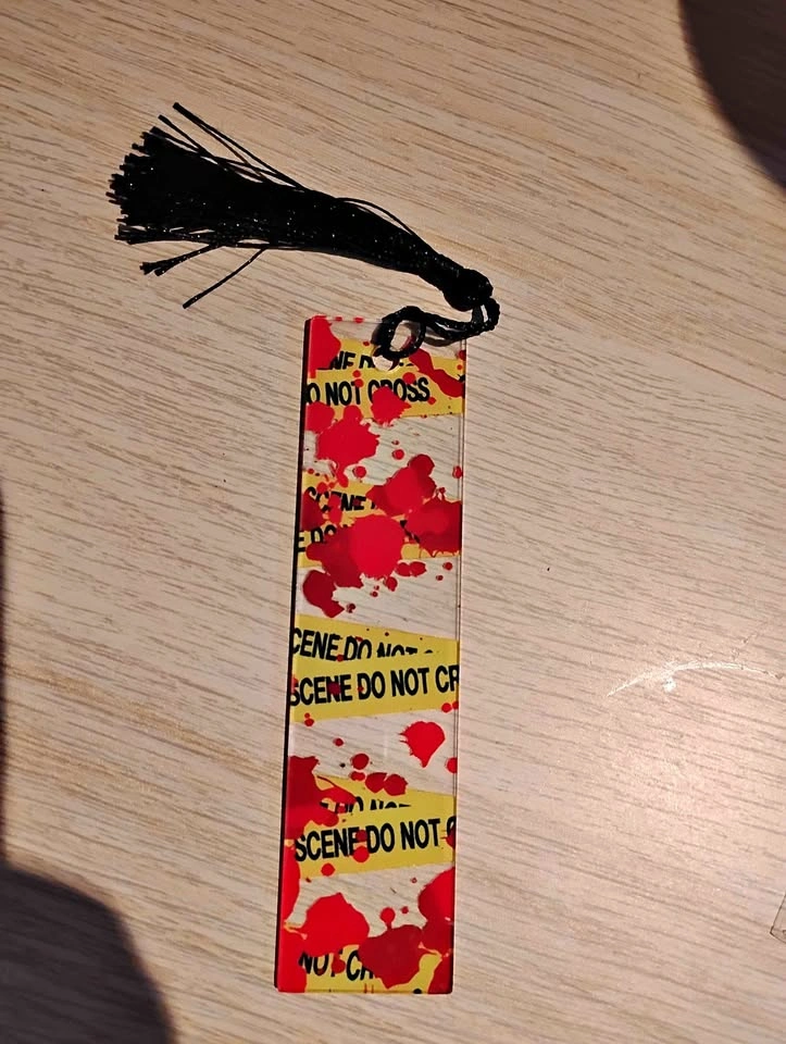 Crime scene book marks