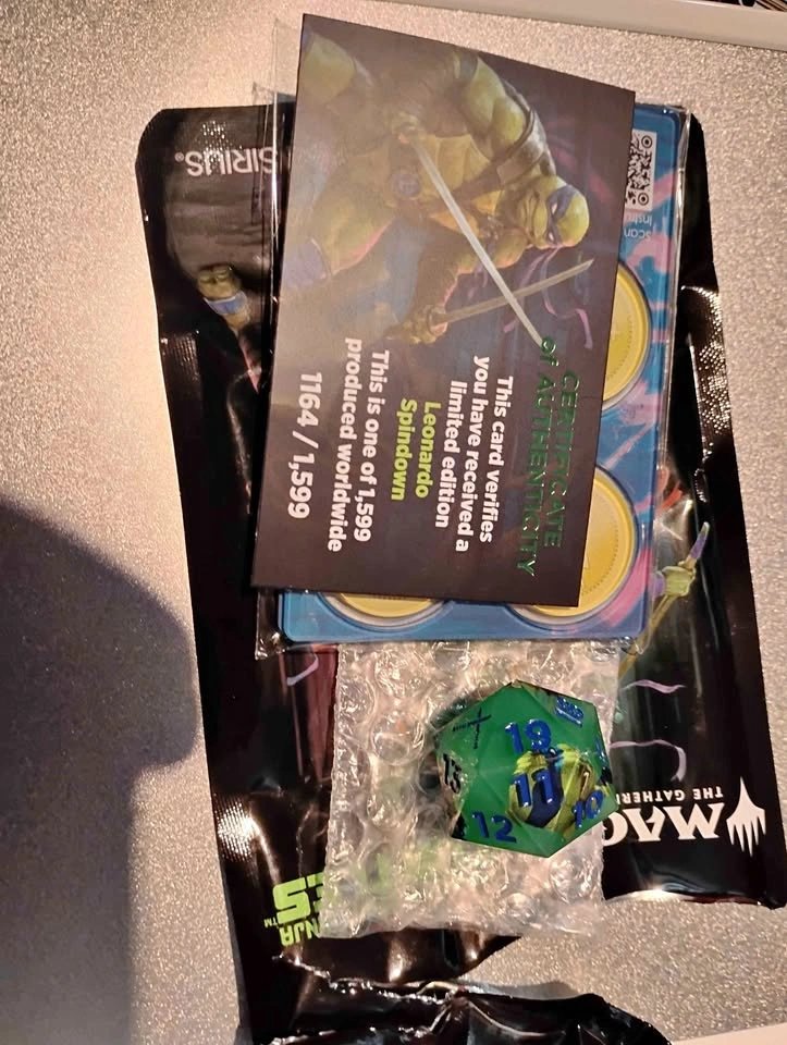 Magic: The Gathering Leonardo Spindown Limited Edition Dice